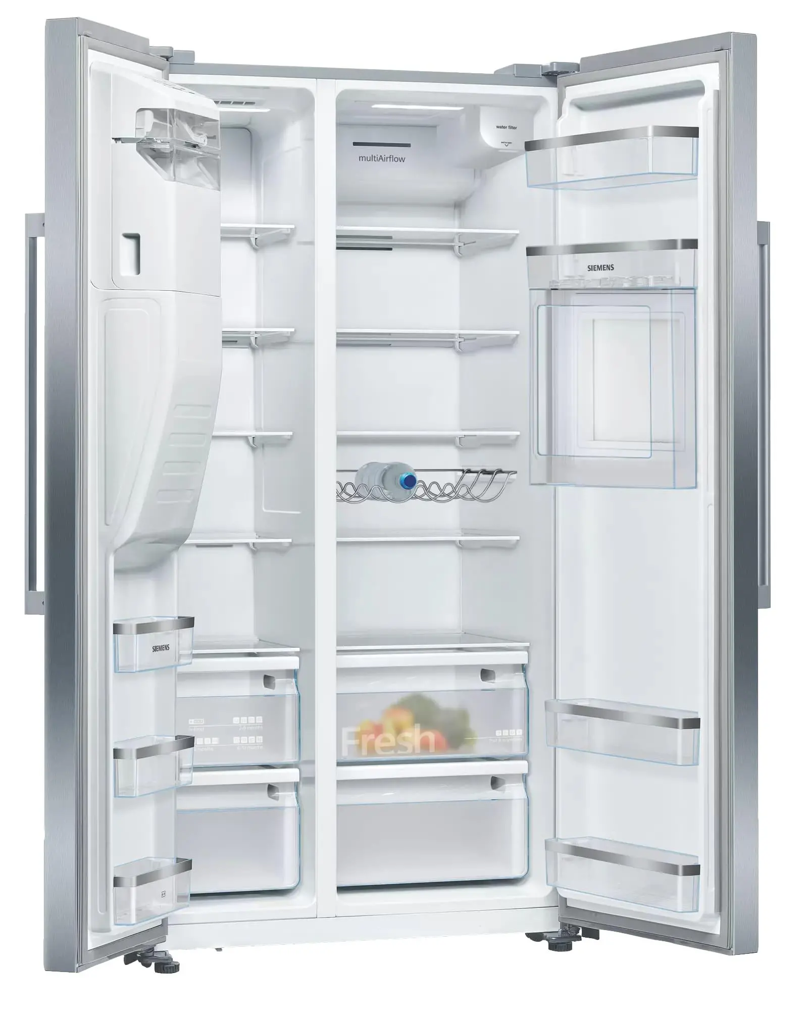 Lodówka Siemens iQ500 KA93GAIEP Pełny No Frost 178,7cm Dystrybutor wody Srebrny