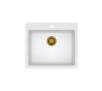 Zlewozmywak Quadron HB8304U1-G1 Morgan 110 Granitowy Biały/Złoty