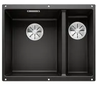 Blanco SUBLINE 340/160-U 525985 Komora z lewej strony Granitowy Czarny
