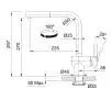 Bateria Franke Atlas Sensor Czarny Stal szlachetna