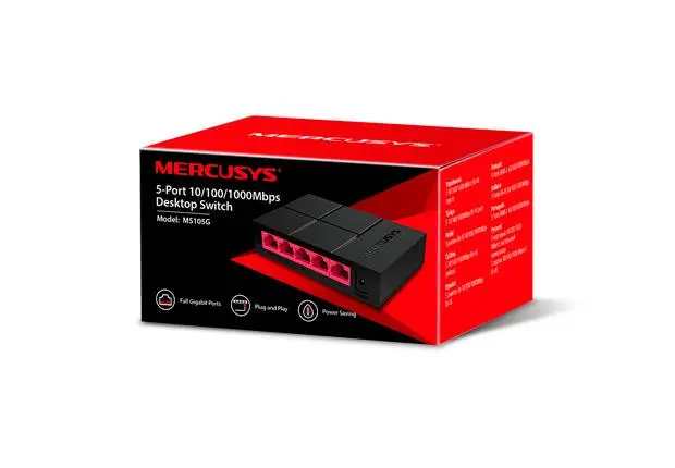 Switch Mercusys MS105G Czarny