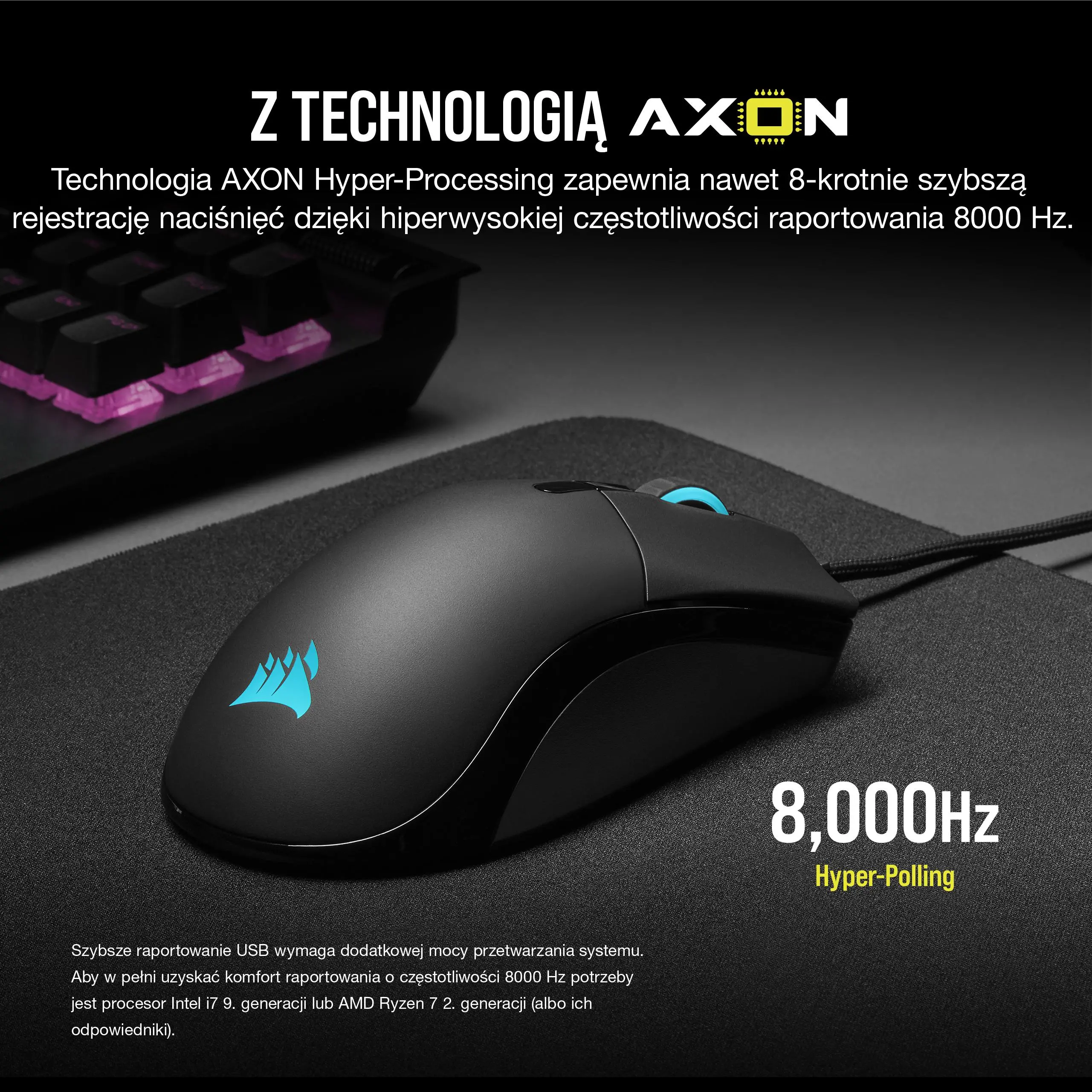 Myszka gamingowa Corsair Sabre Pro RGB Champion Series Czarny