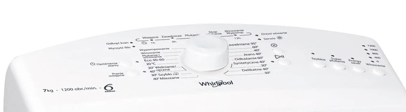 Pralka Whirlpool ETDLR 7220L PL/N 7kg 1200obr/min