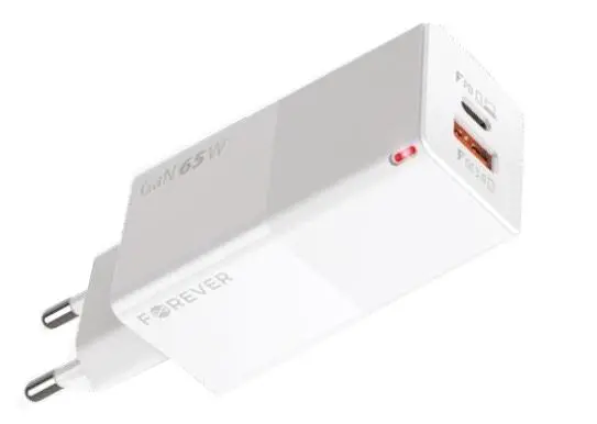 Ładowarka sieciowa Forever FWC-GAN-PDQC65 PD QC3.0 65W