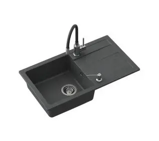 Змішувач Quadron ZCM7744CZ3623500BL Pronto Max Чорний + еластичний кран Чорний