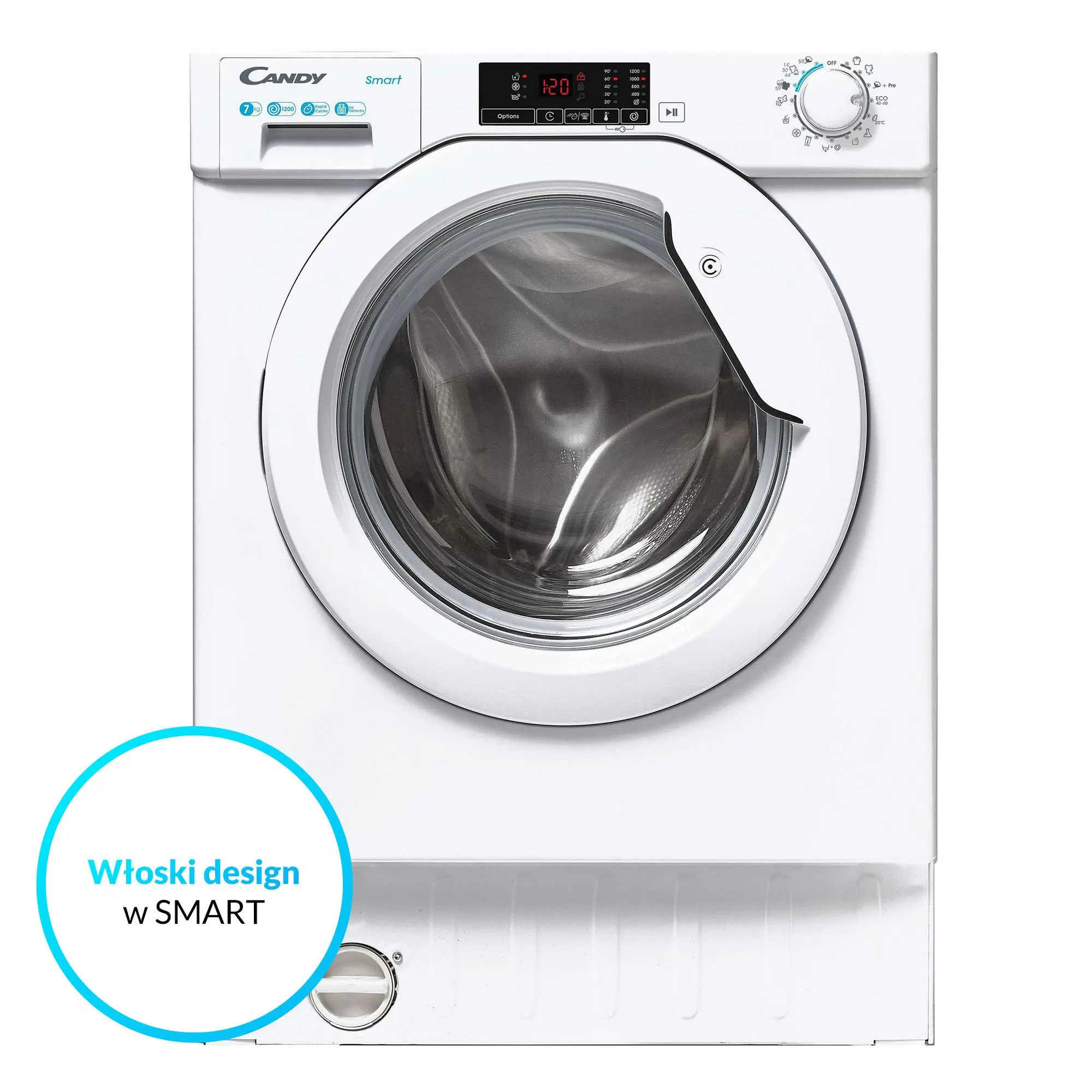 Pralka Candy Smart CBW 27D1E-S 7kg 1200obr/min