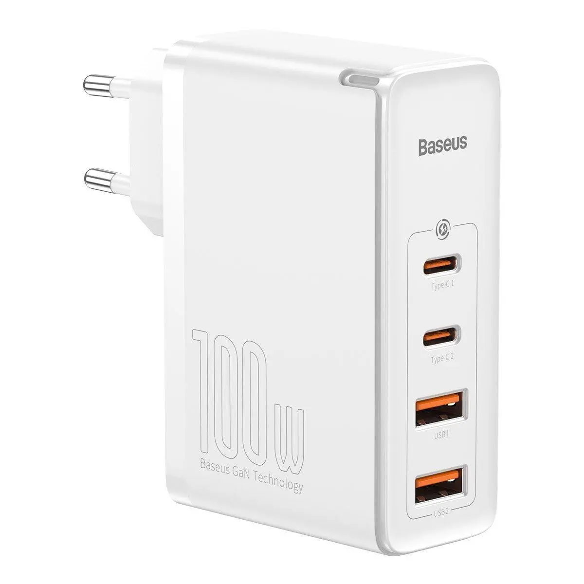 Ładowarka sieciowa Baseus GaN2 Pro 2x USB + 2x USB-C 100W Biały