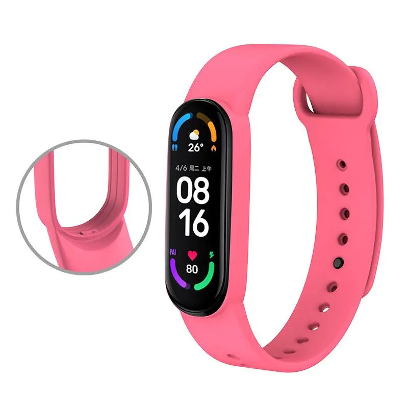 Opaska Yunmi Mi Band 5/6 XMBDST48 Jasno-Czerwony