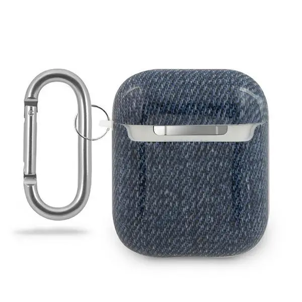 Etui na słuchawki Guess GUACA2TPUJULDB Jeans Collection AirPods Granatowy