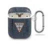 Etui na słuchawki Guess GUACA2TPUJULDB Jeans Collection AirPods Granatowy