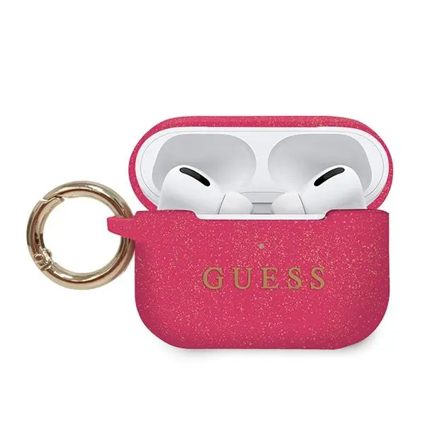 Etui na słuchawki Guess GUACAPSILGLFU AirPods Pro Fuksja