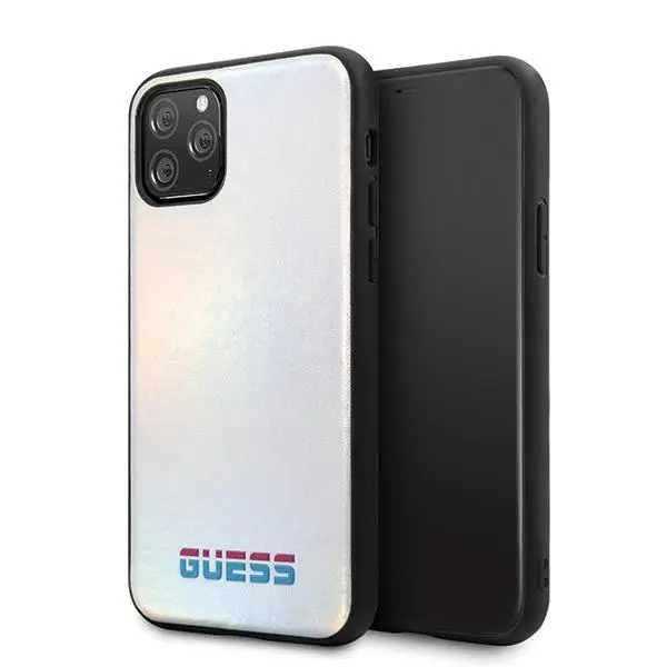 Etui Guess Iridescent GUHCN58BLD do iPhone 11 Pro Srebrny