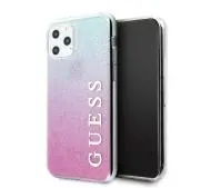 Guess Glitter Gradient GUHCN58PCUGLPBL do iPhone 11 Pro Różowo-niebieski