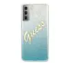 Etui Guess Glitter Gradient do Samsung Galaxy S21+ Niebieski