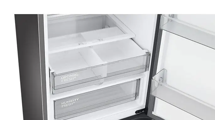 Lodówka Samsung Bespoke RB38A7B5DB1 Pełny No Frost 203cm Szuflada z kontrolą wilgotności Grafitowa Stal