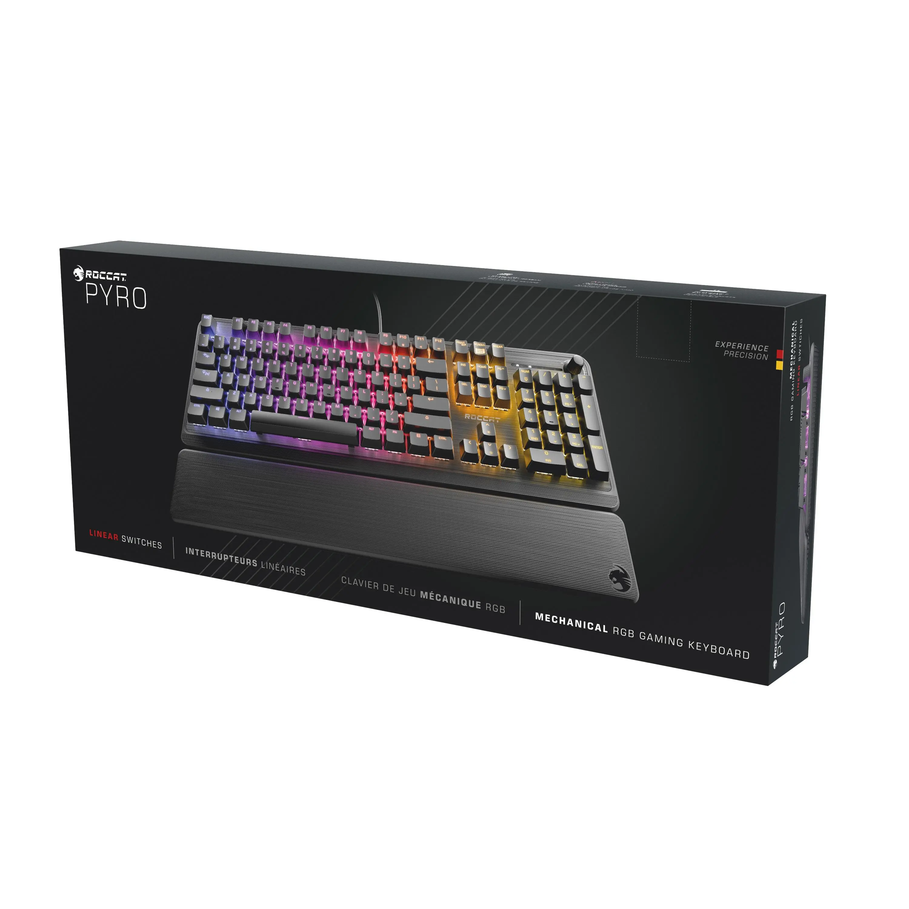 Klawiatura mechaniczna Roccat Pyro AIMO RGB Czarny
