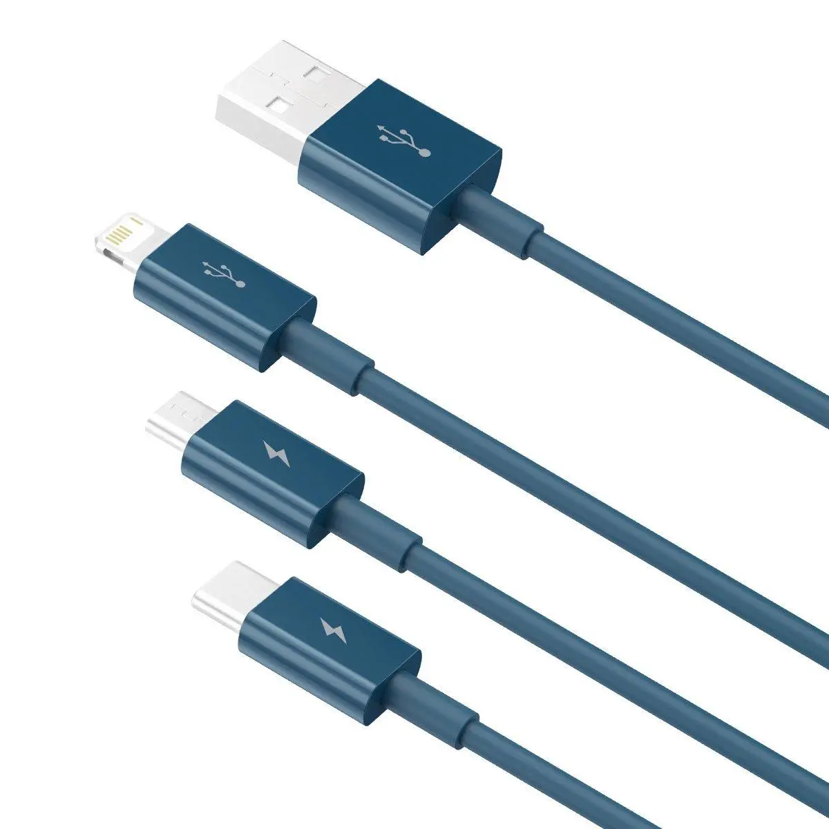 Kabel Baseus USB 3w1 Superior Series Niebieski