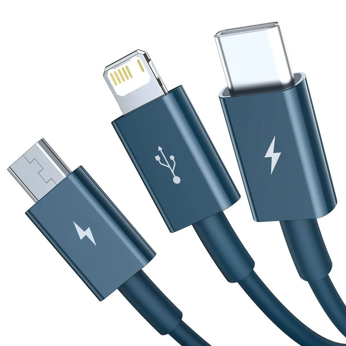 Kabel Baseus USB 3w1 Superior Series Niebieski