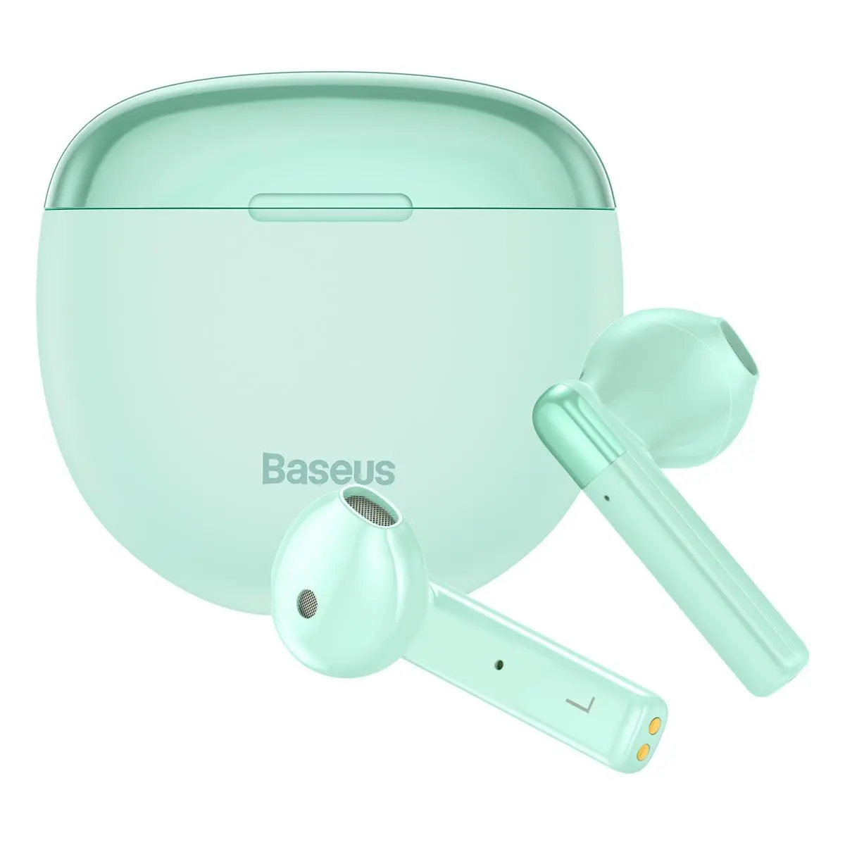 Słuchawki bezprzewodowe Baseus Encok W2 Douszne Bluetooth 5.0 Miętowy