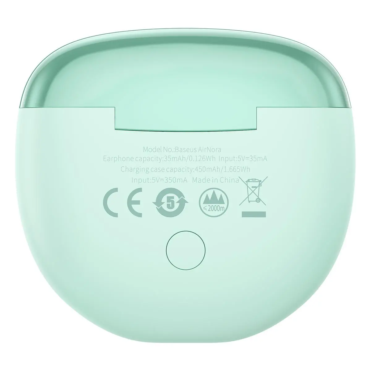 Słuchawki bezprzewodowe Baseus Encok W2 Douszne Bluetooth 5.0 Miętowy