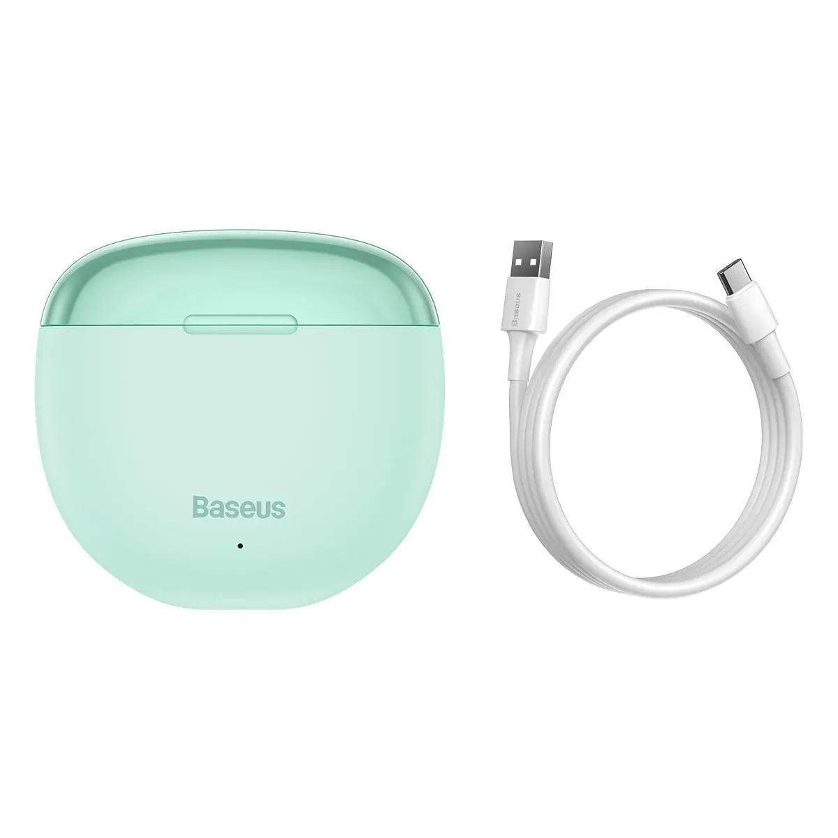 Słuchawki bezprzewodowe Baseus Encok W2 Douszne Bluetooth 5.0 Miętowy