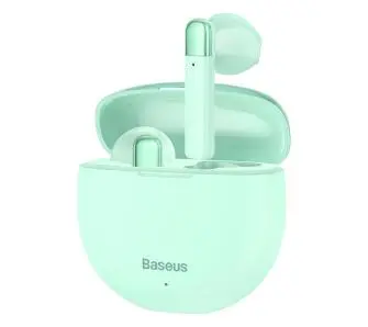 Słuchawki bezprzewodowe Baseus Encok W2 Douszne Bluetooth 5.0 Miętowy