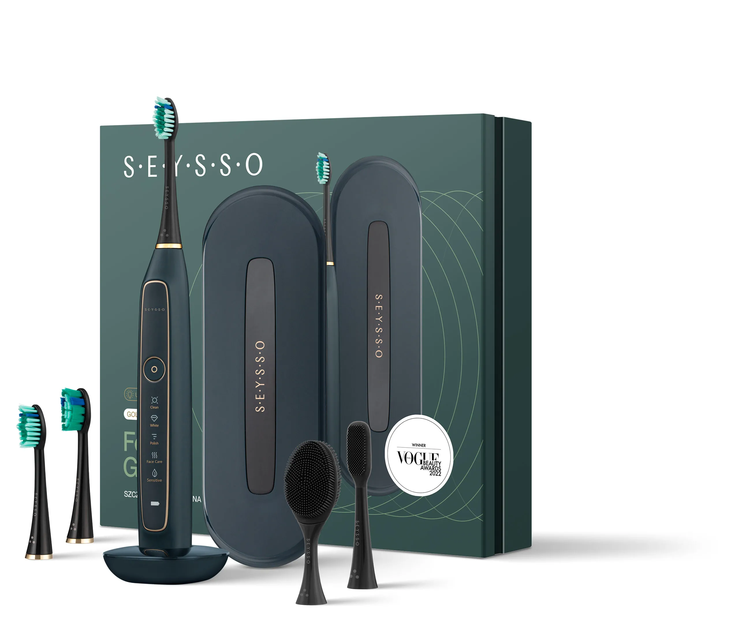 Szczoteczka soniczna SEYSSO Gold Forest Green