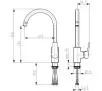 Bateria KFA Armatura Arura Onyks 6513-915-00 Chrom Mosiądz