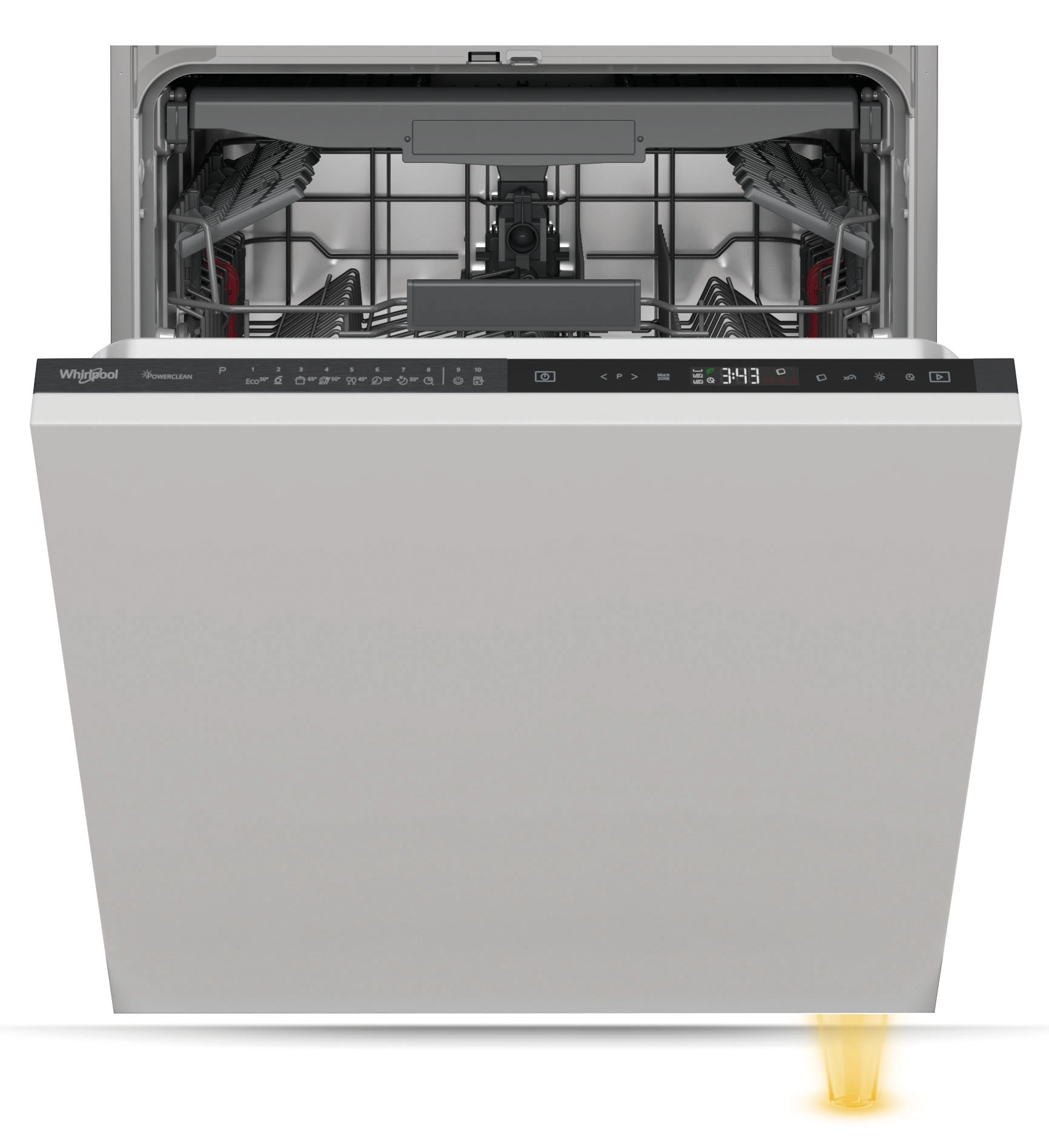 Whirlpool WIP 4T233 PFEG B 60cm Automatyczne otwieranie drzwi Szuflada na sztućce