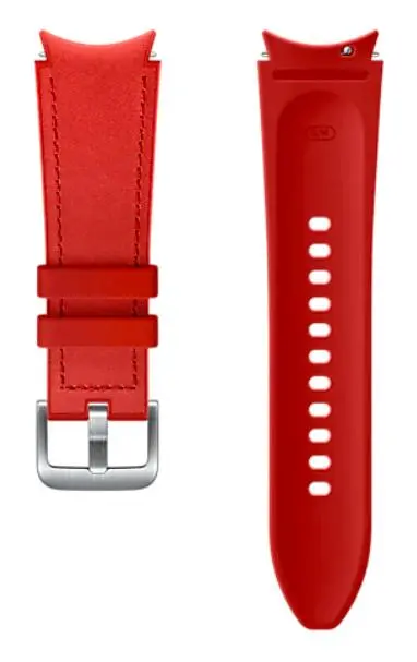 Pasek Samsung Hybrid Leather 20mm S/M Czerwony