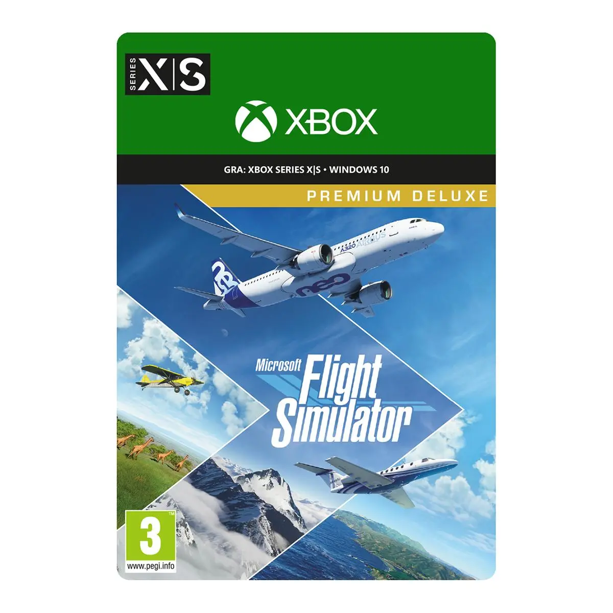 Microsoft Flight Simulator Edycja Premium Deluxe [kod aktywacyjny] Gra na Xbox Series X/S/ Windows 10