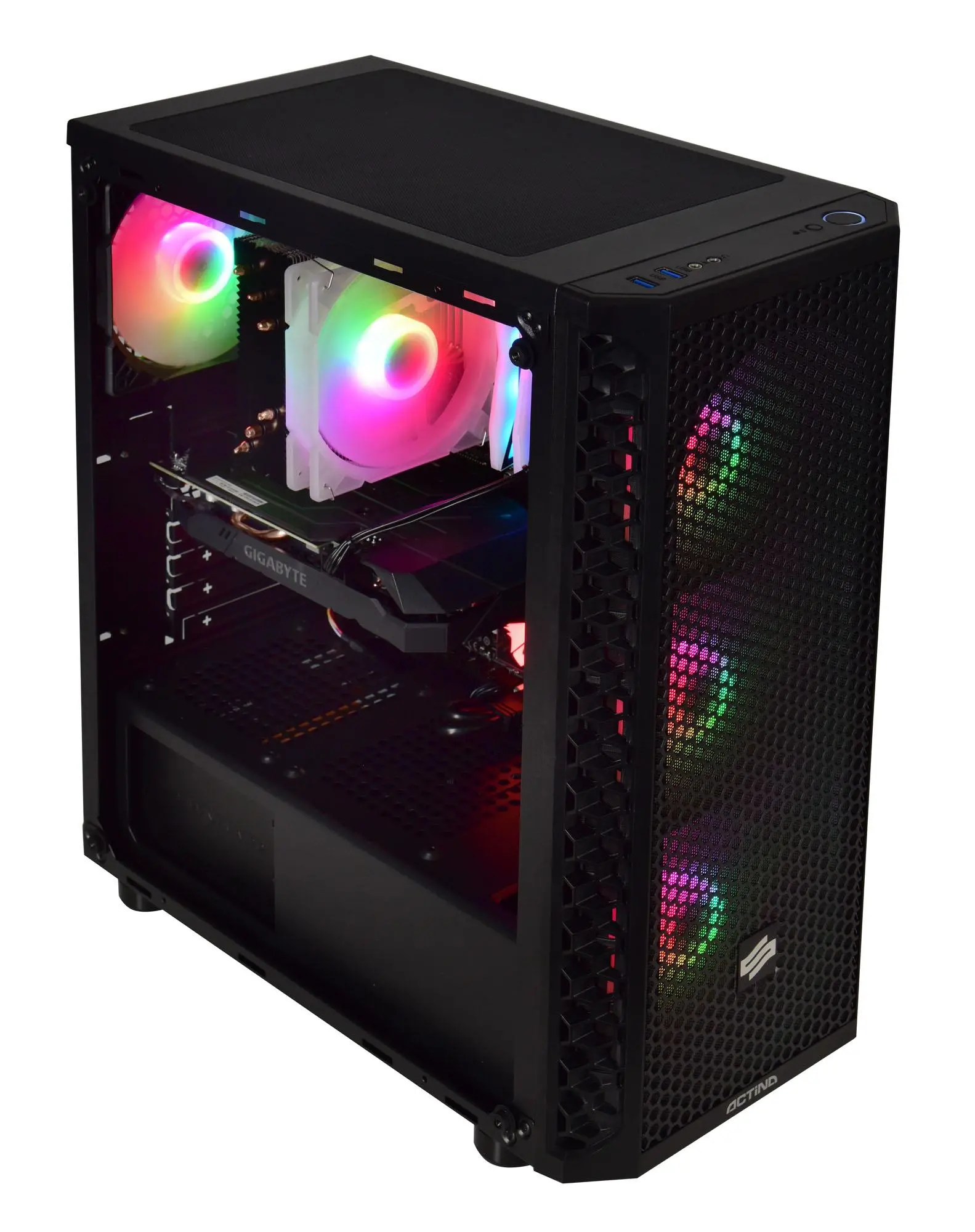 Komputer gamingowy Actina R5 3600 16GB RAM 500GB Dysk SSD GTX1660Ti Win10