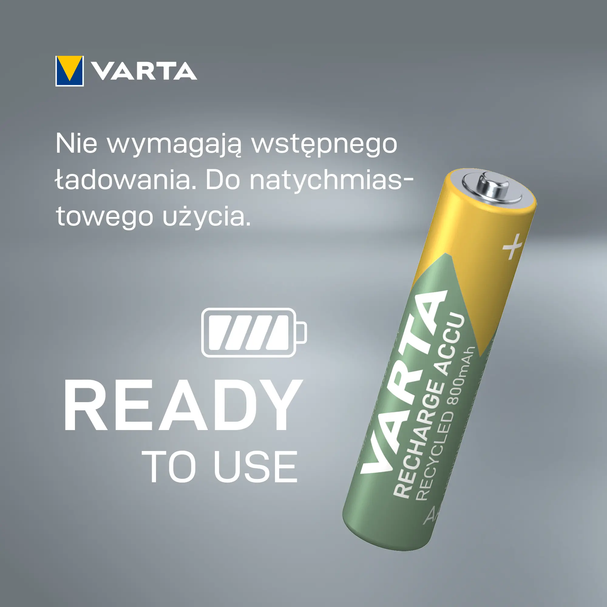 Akumulatorki VARTA Rechargeable ACCU Recycled AAA 800mAh 2szt.