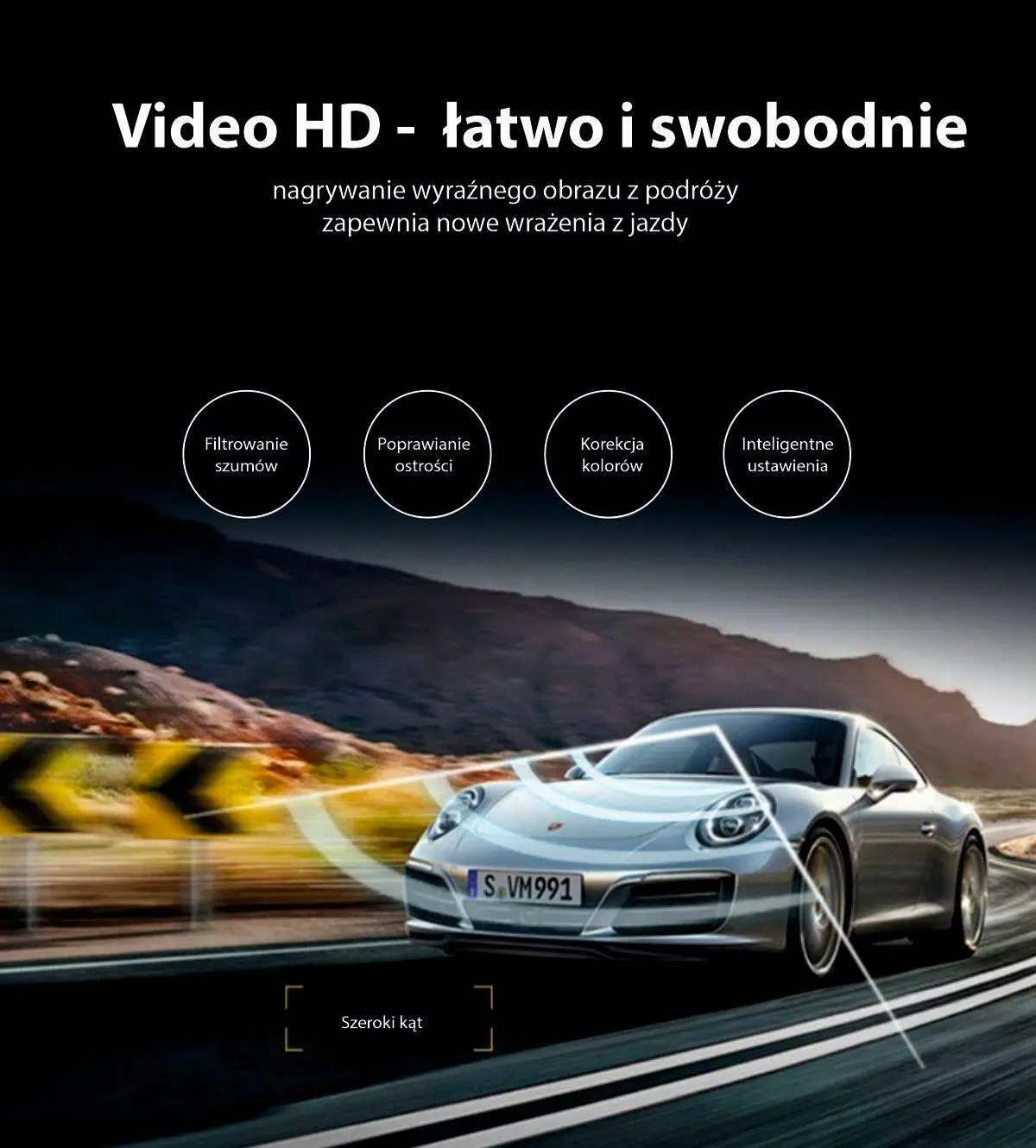 Wideorejestrator Manta DVR201H HD