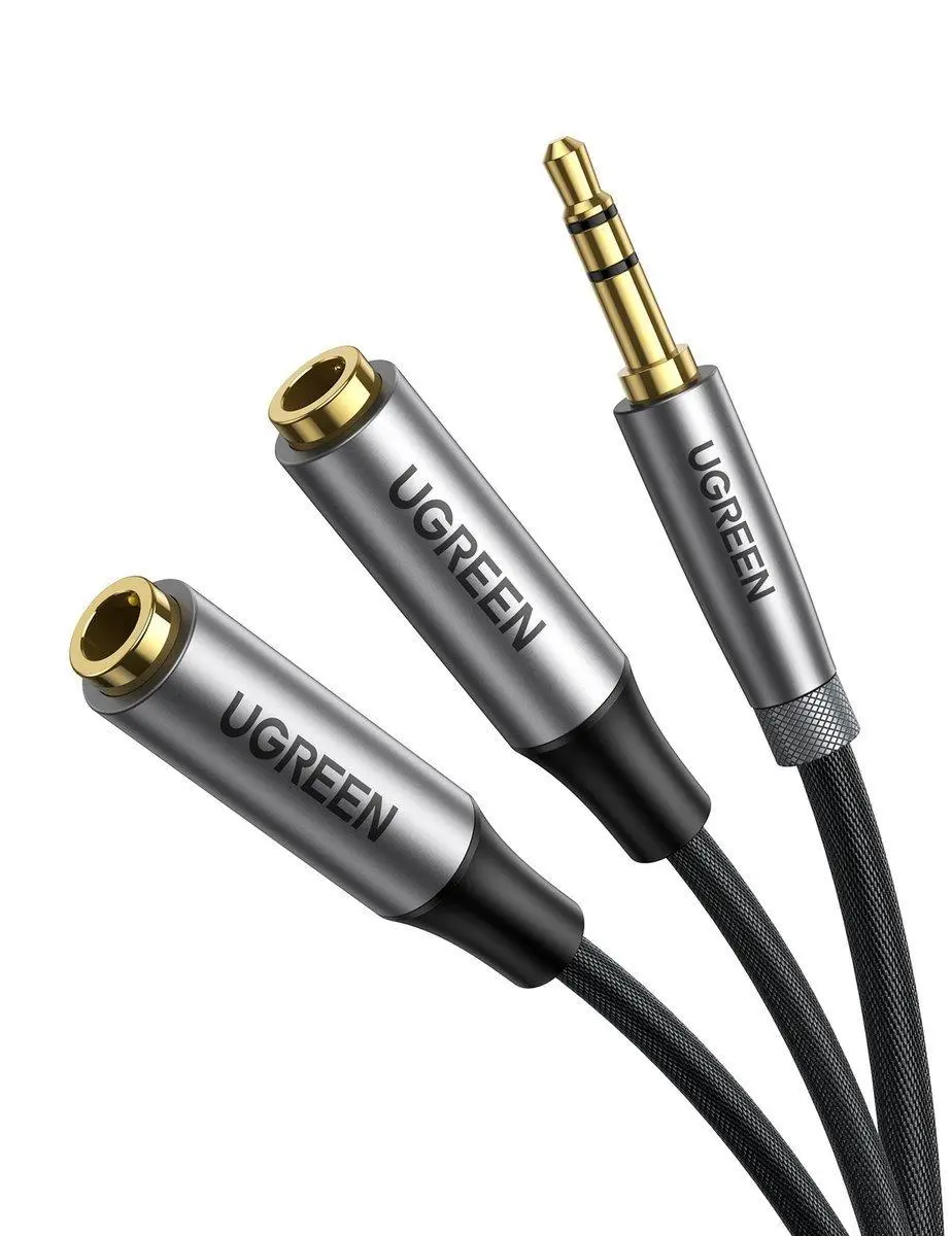 Rozdzielacz UGREEN AV191 audio AUX Szary