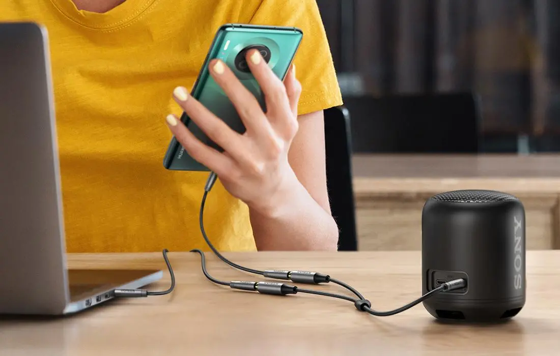 Rozdzielacz UGREEN AV191 audio AUX Szary