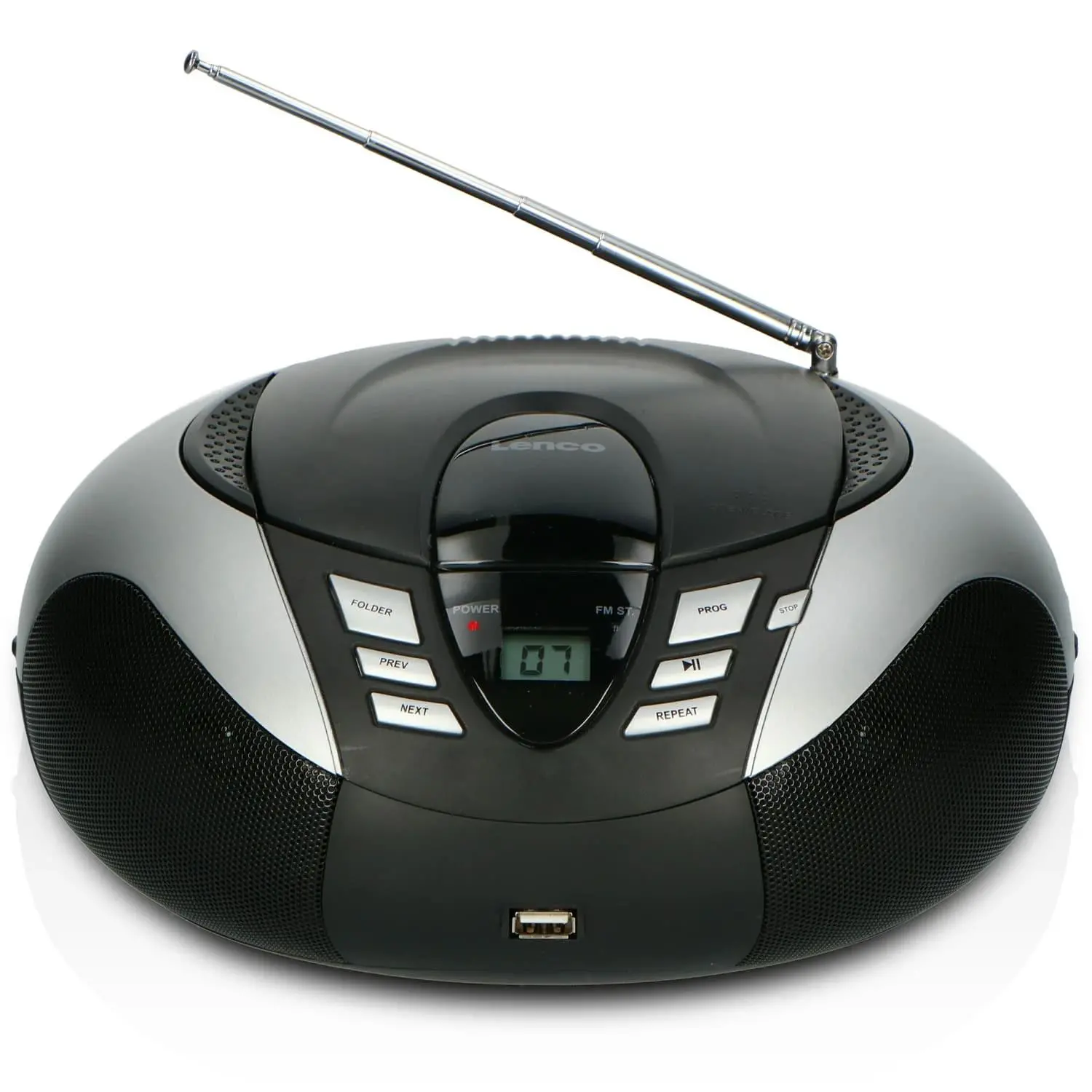 Radioodtwarzacz Lenco SCD-37 USB Czarno-srebrny