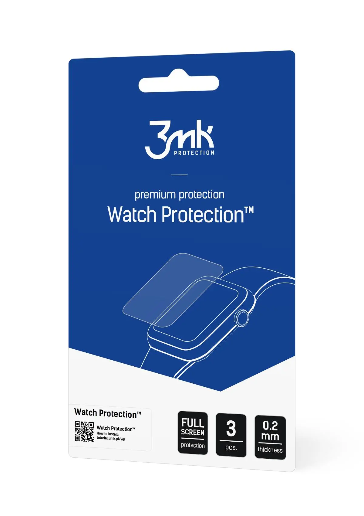 Szkło hybrydowe 3mk Watch Protection FG do Samsung GalaxyWatch 4 Classic 46mm