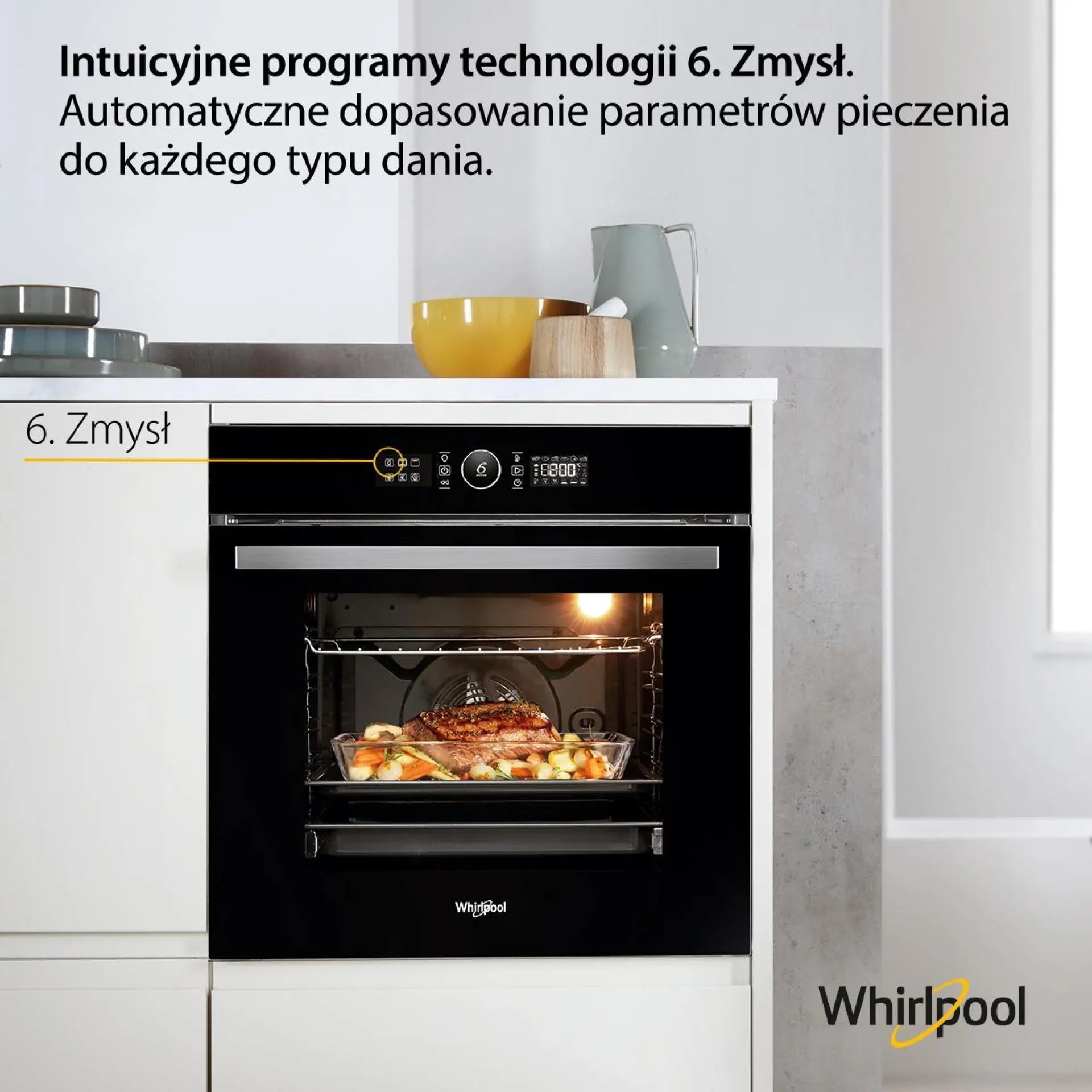 Piekarnik elektryczny Whirlpool Absolute AKZ9 9421 CS NB Termoobieg Termosonda Czarny