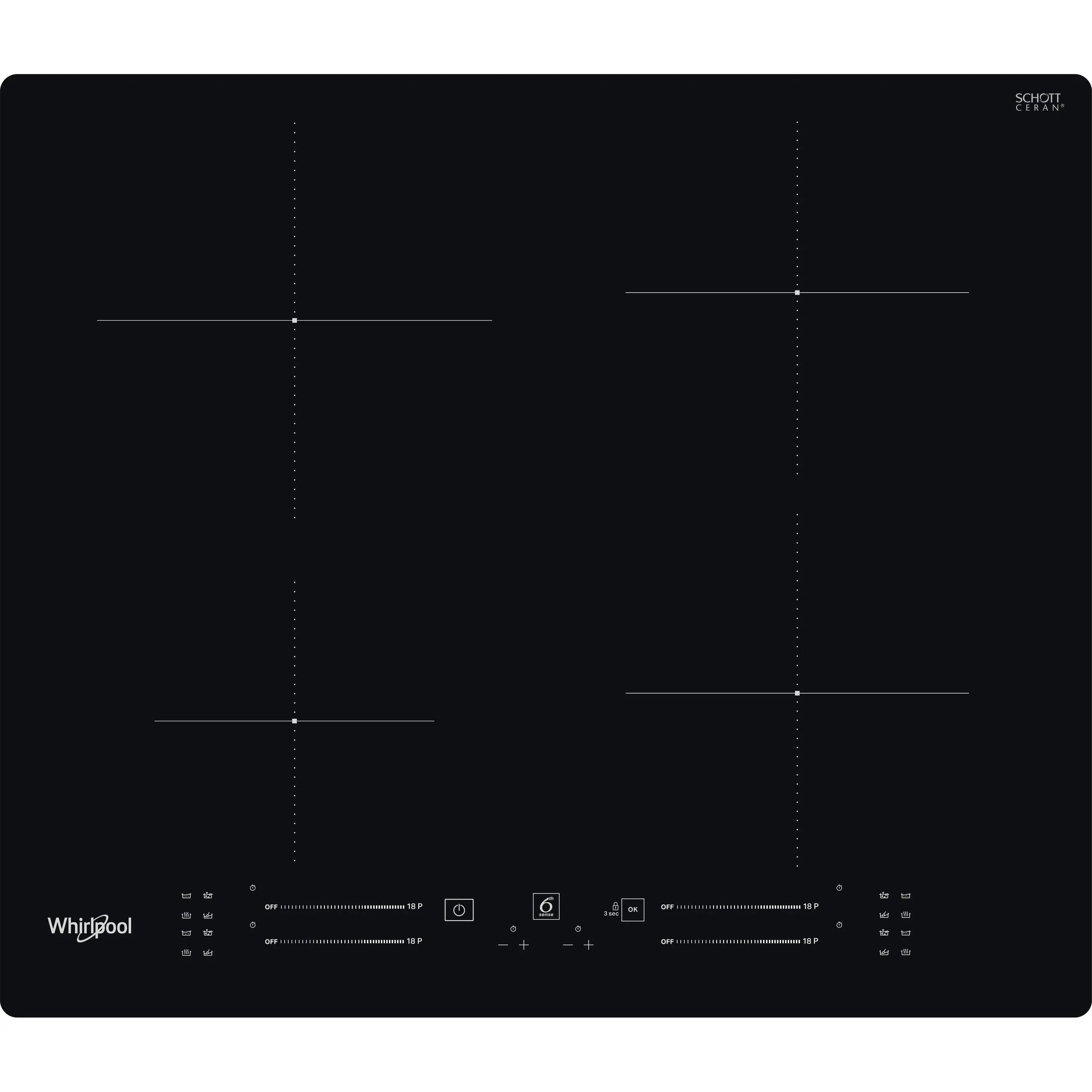 Płyta indukcyjna Whirlpool WS S4060 BF 59cm
