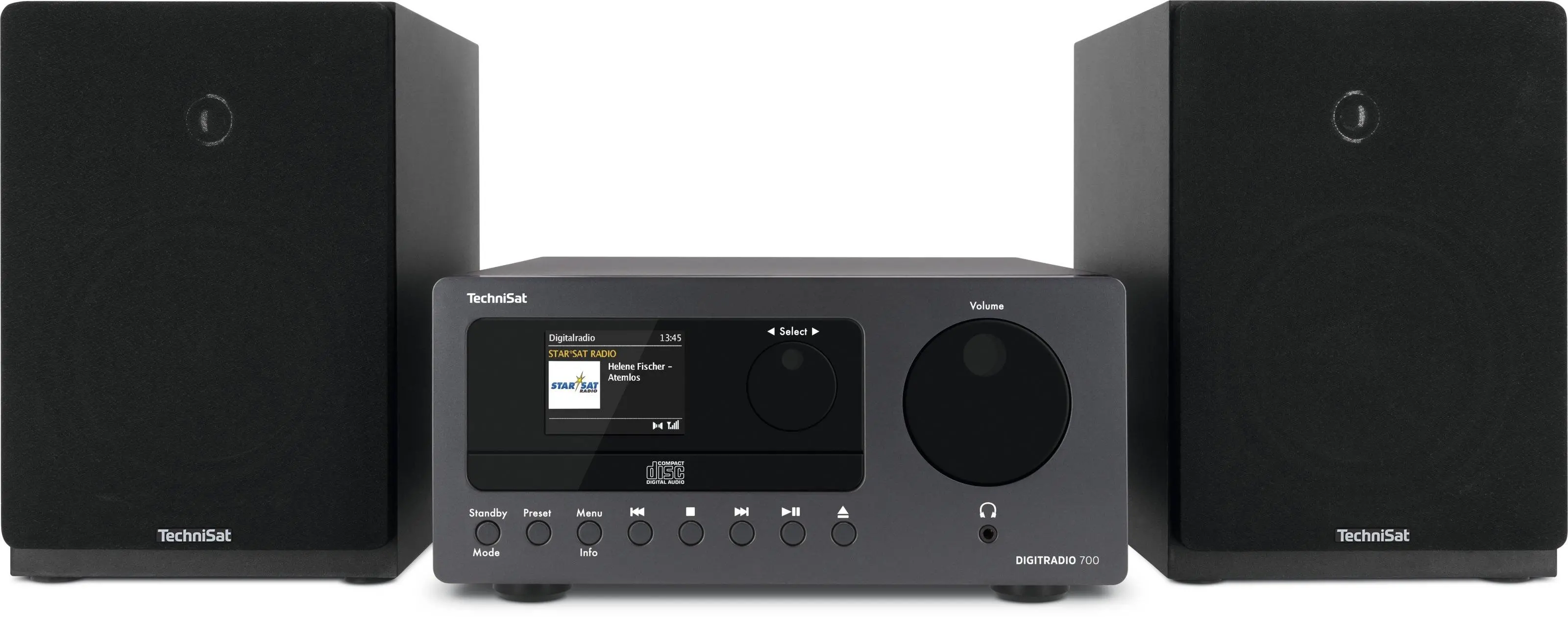 Wieża TechniSat DIGITRADIO 700 40W Wi-Fi Bluetooth Radio FM, DAB+ Czarny