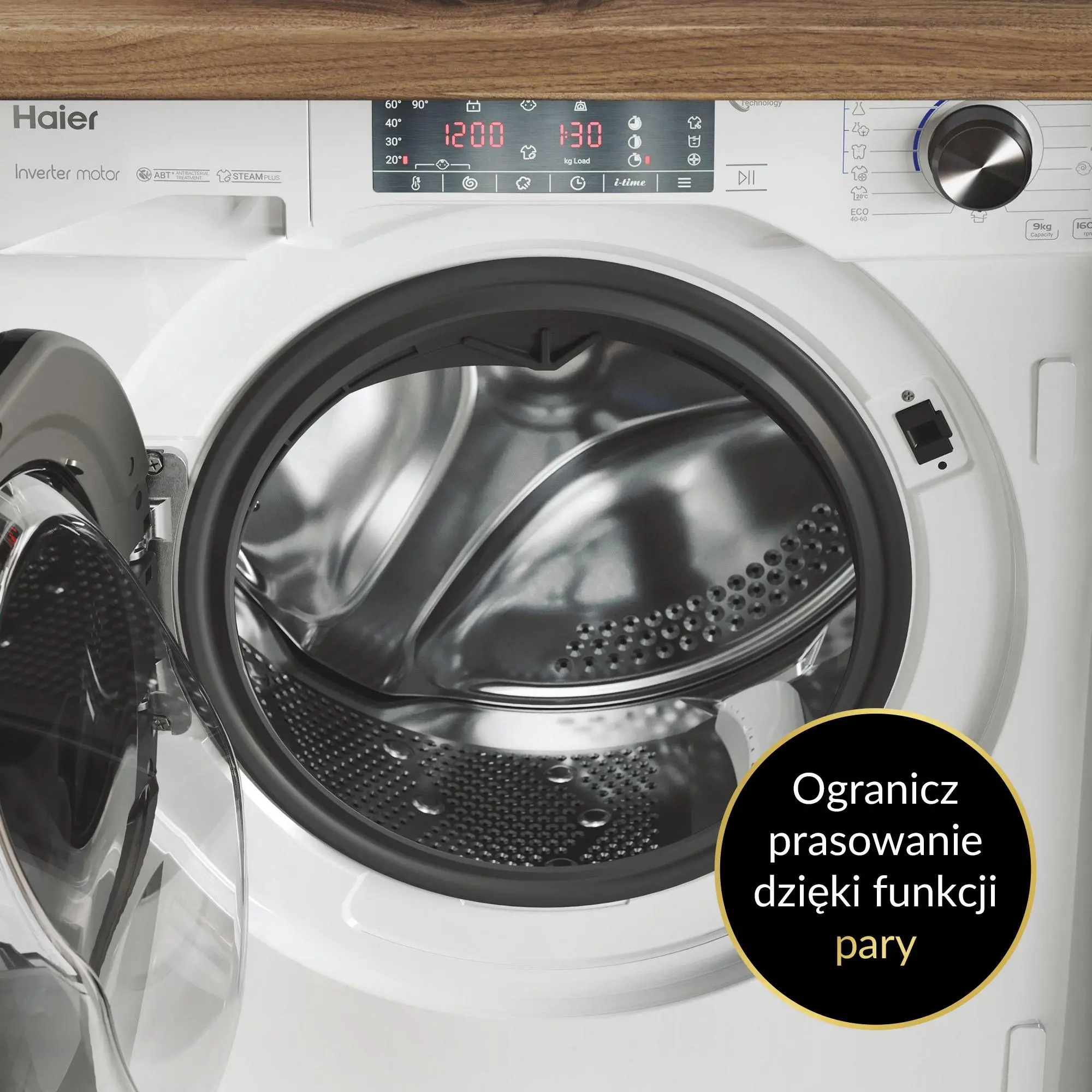 Pralka Haier Seria 4 HWQ90B416FWB-S 9kg 1600obr/min
