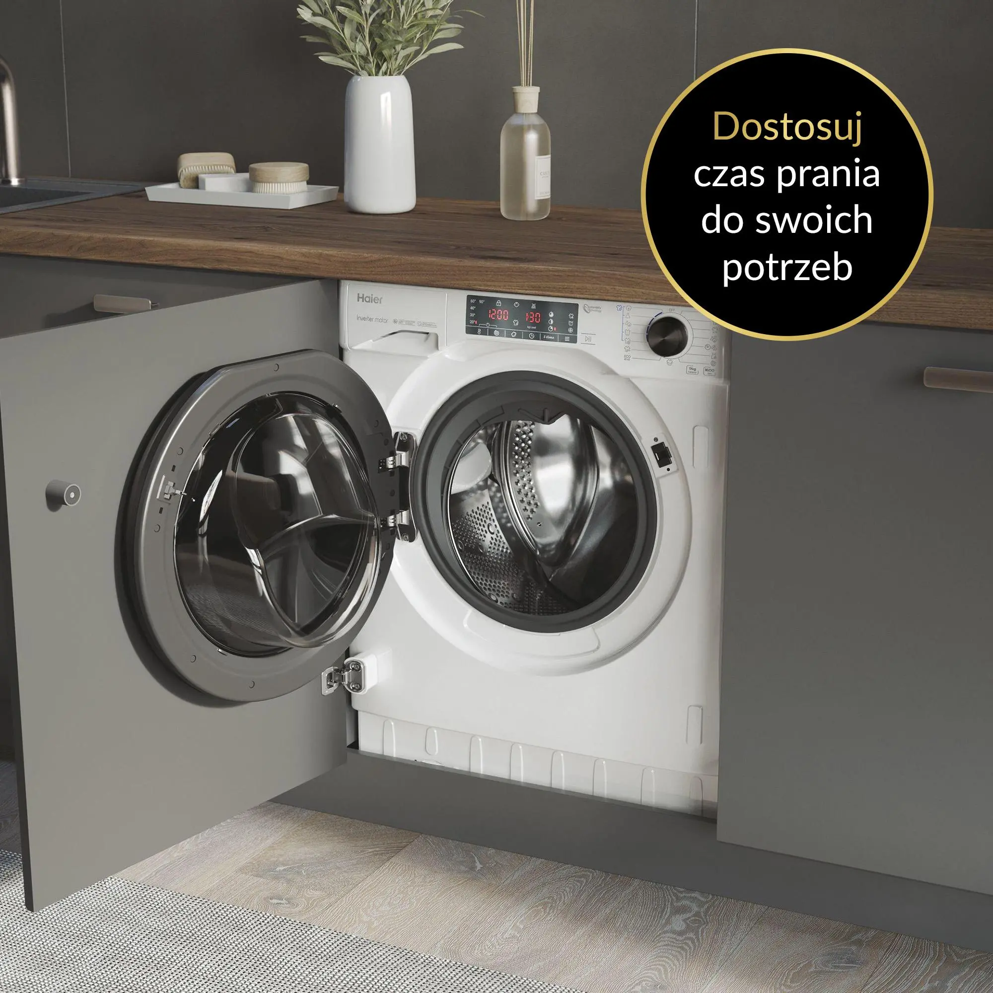 Pralka Haier Seria 4 HWQ90B416FWB-S 9kg 1600obr/min