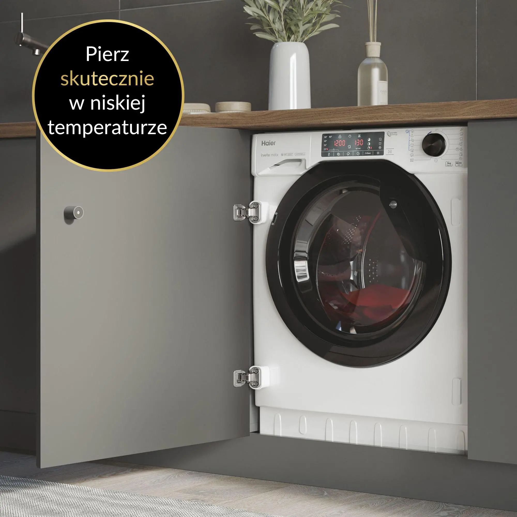 Pralka Haier Seria 4 HWQ90B416FWB-S 9kg 1600obr/min