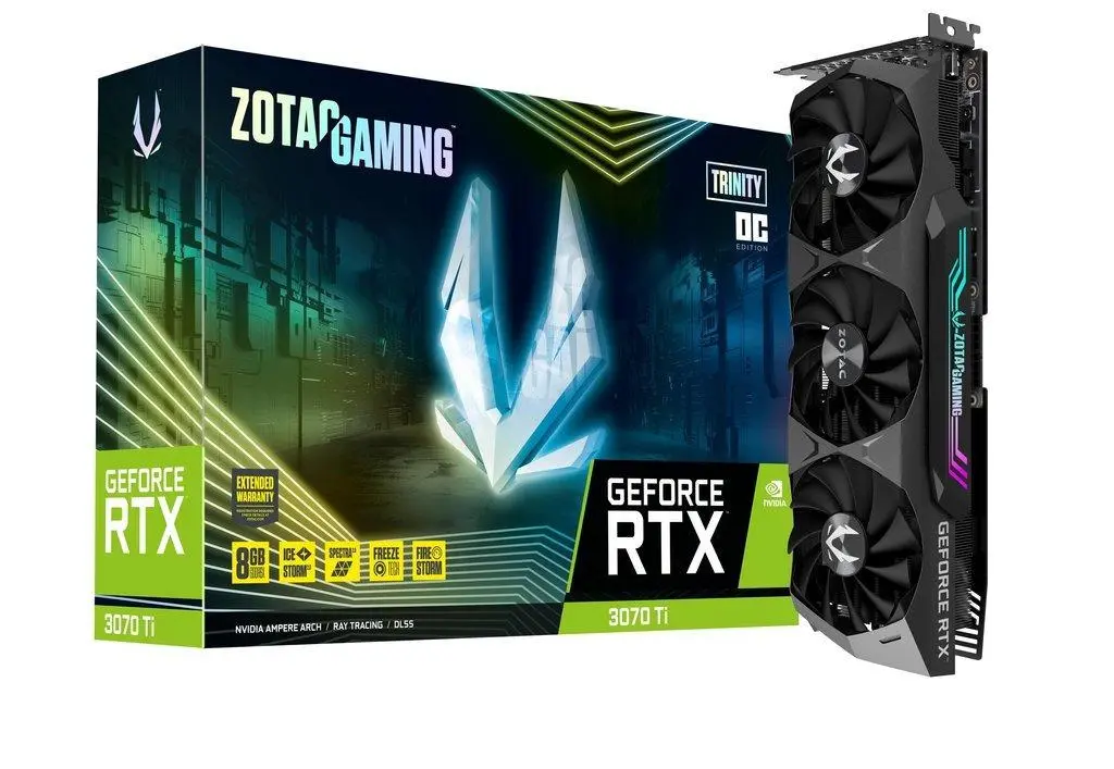 Karta graficzna Zotac GeForce RTX 3070 Ti Trinity OC LHR 8GB GDDR6X 256bit DLSS