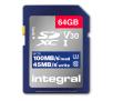 Karta pamięci Integral High Speed SDXC 64GB V30 UHS-I U3