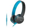 Słuchawki przewodowe Sony MDR-ZX660AP (czarno-niebieski)
