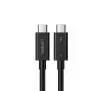 Kabel USB UGREEN USB-C Thunderbolt 4 100W 0.8m 4K Czarny