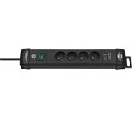 Brennenstuhl Premium-Line 1951144602 4 gniazda 1,8m Czarny