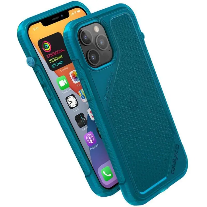 Etui Catalyst Vibe do iPhone 12 Pro Max niebiesko przezroczysty